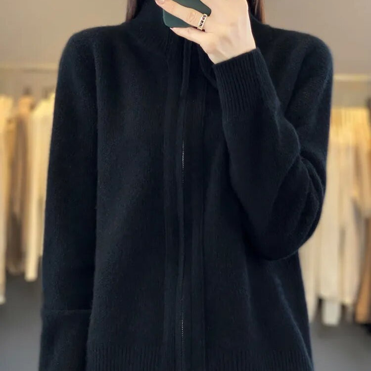 Piera - Comfortable Zip-Up Cardigan