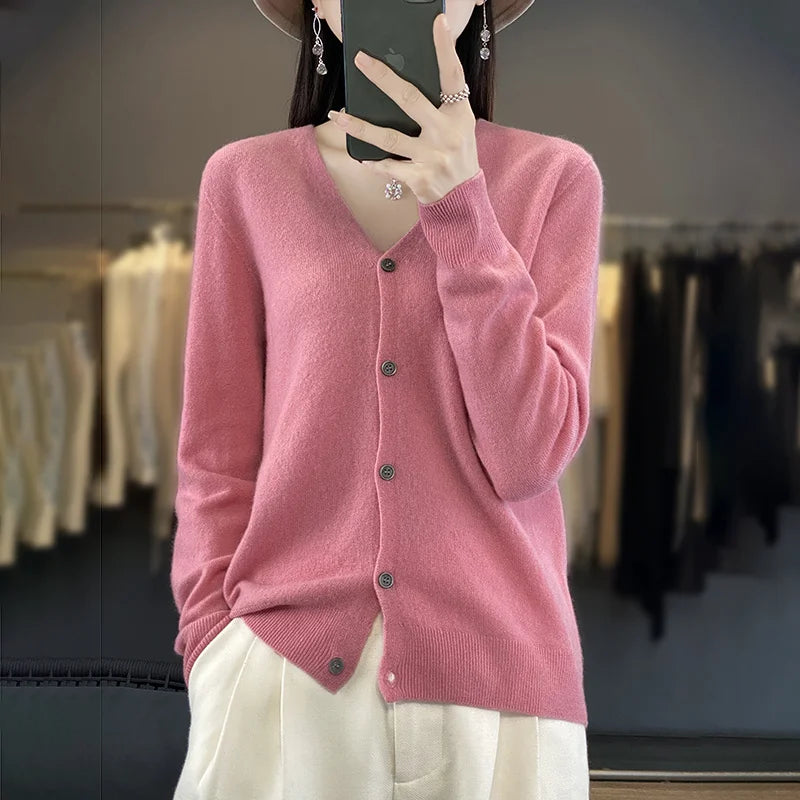 Odessia - Elegant Cashmere Cardigan
