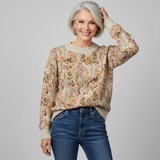 Tina - Elegant Floral Sweater
