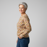 Tina - Elegant Floral Sweater