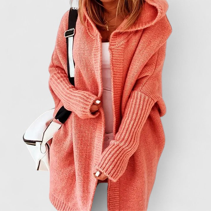 Moonika | Comfortable Knit Cardigan with Hood