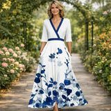 Mila | Mekani V-Neck Maxi Dress