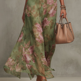 Livia | Elegantna Maxi Halter Haljina sa Cvećem