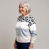 Pascalina - Confortabil Pulover cu Model Leopard
