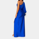 Karolina | Maksikleid s jednom naramenicom i otvorom
