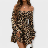 Katarina | Kratka haljina s leopard uzorkom