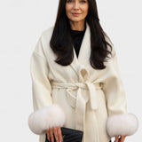 Dagmar™ | Elegantni kaput s ekološkim krznom