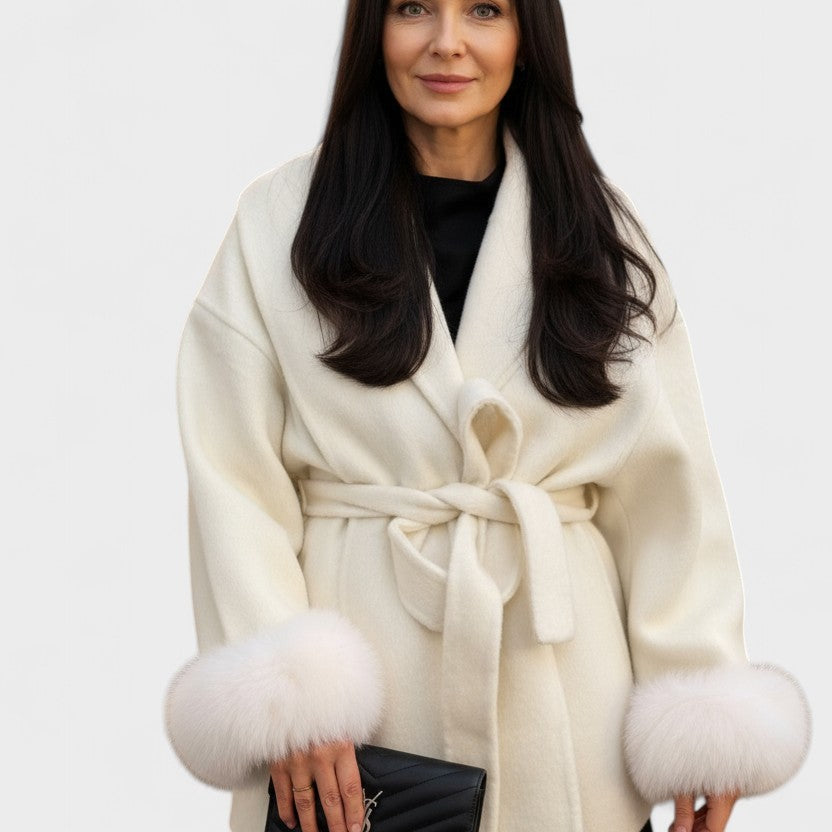 Dagmar™ | Elegantni kaput s ekološkim krznom