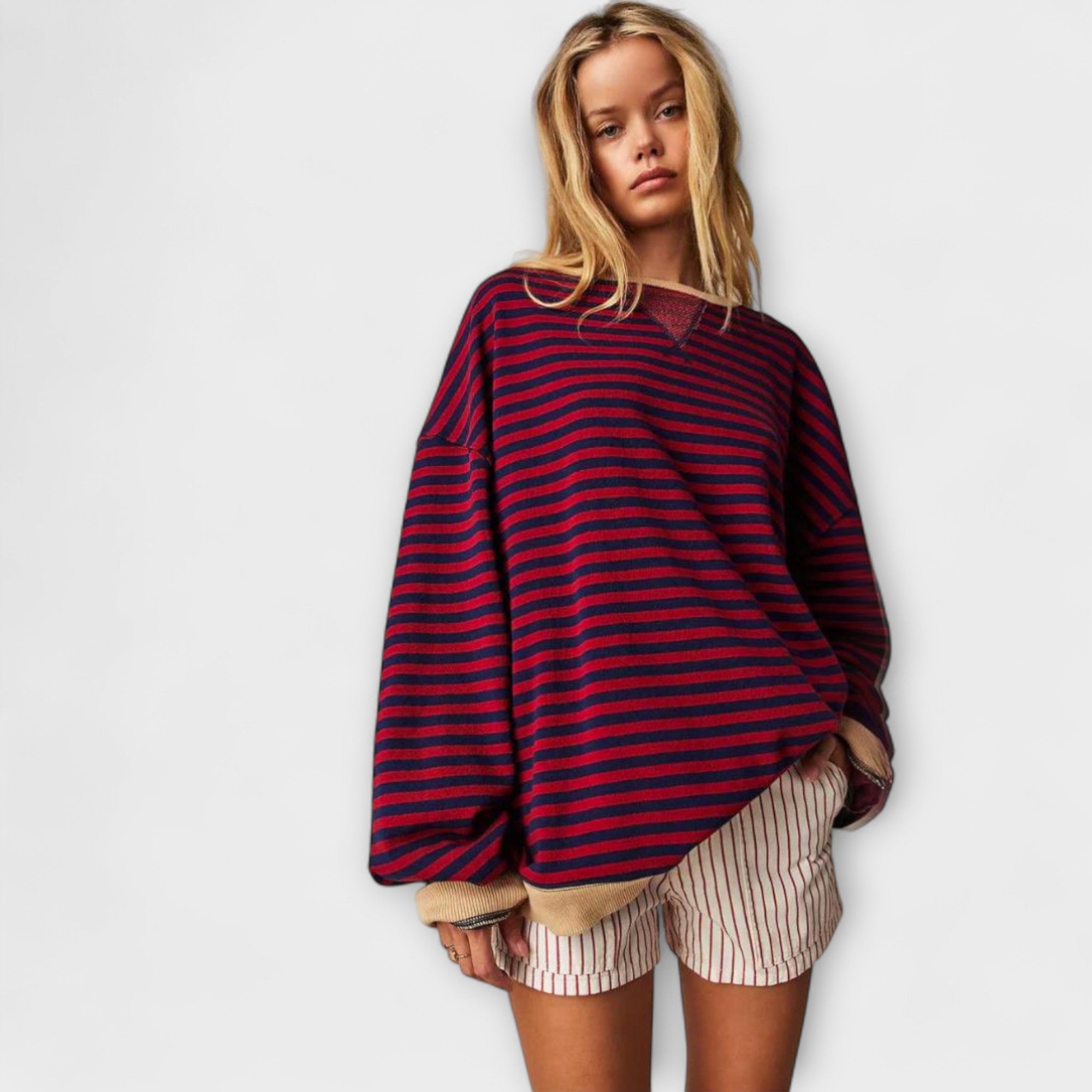 Maarja | Prugasti Oversized Sweater