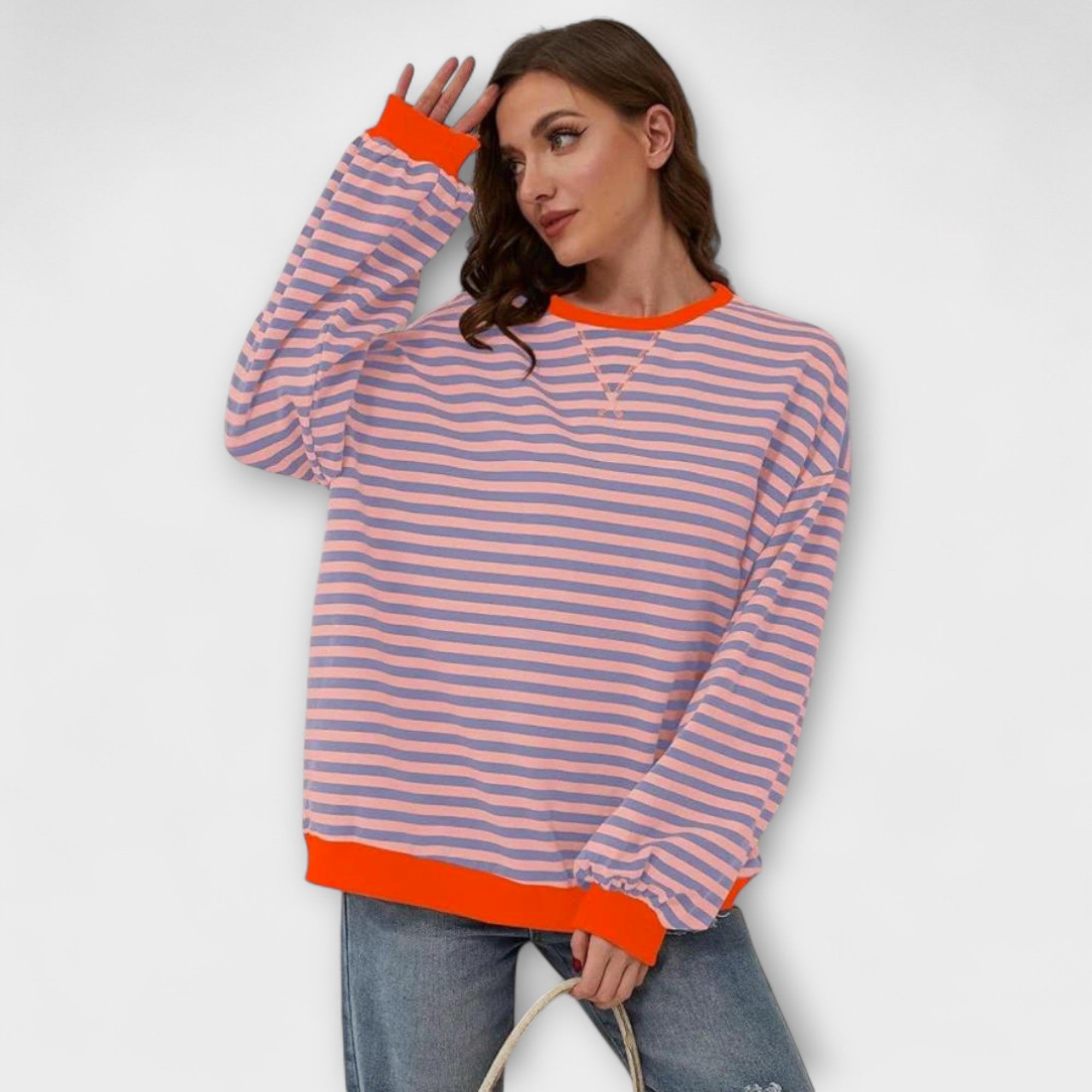 Maarja | Prugasti Oversized Sweater