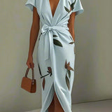 Elin | Elegant Floral Wrap Dress