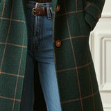Florencia™ | Retro Uređeni Karirani Tweed Kaput