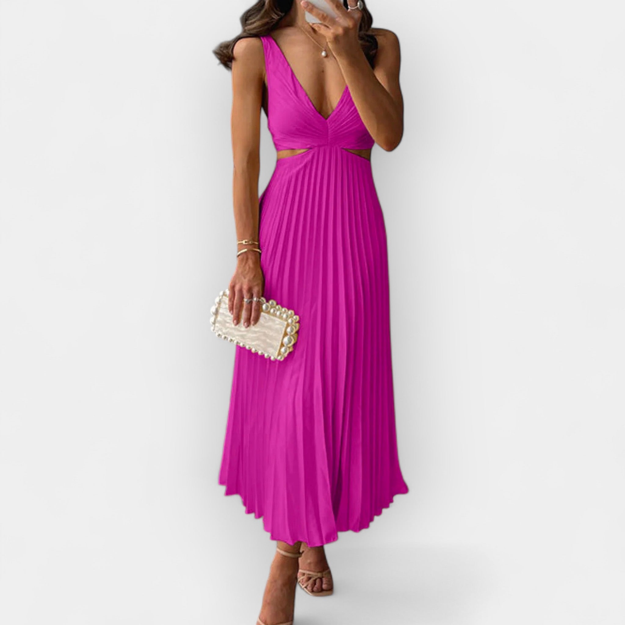 Mila | Midi Saten Haljina