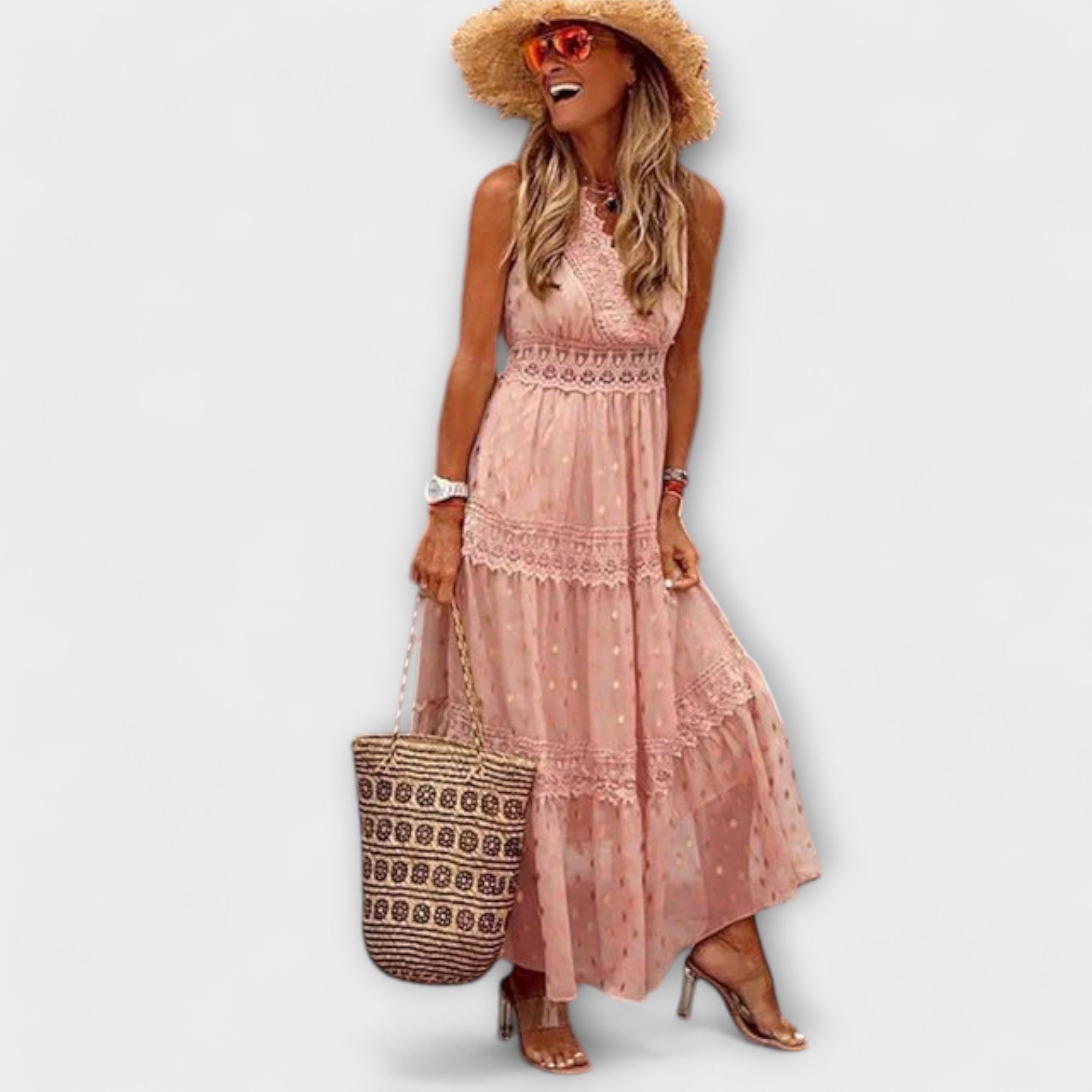 Lola | Bohemian Lace Maxi Dress