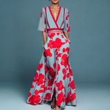 Mila | Mekani V-Neck Maxi Dress