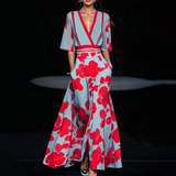 Mila | Mekani V-Neck Maxi Dress