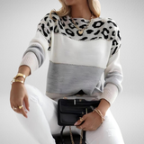 Ophélie | Elegantni džemper s leopardim uzorkom
