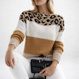 Ophélie | Elegantni džemper s leopardim uzorkom