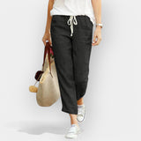 Sabina | Kerged Cotton Trousers