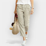 Sabina | Kerged Cotton Trousers